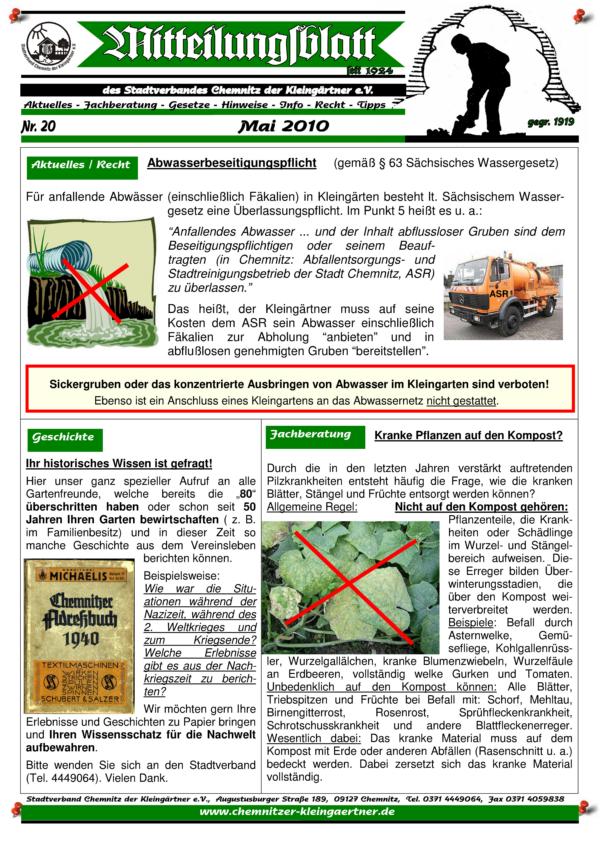 Mitteilungsblatt Mai 2010